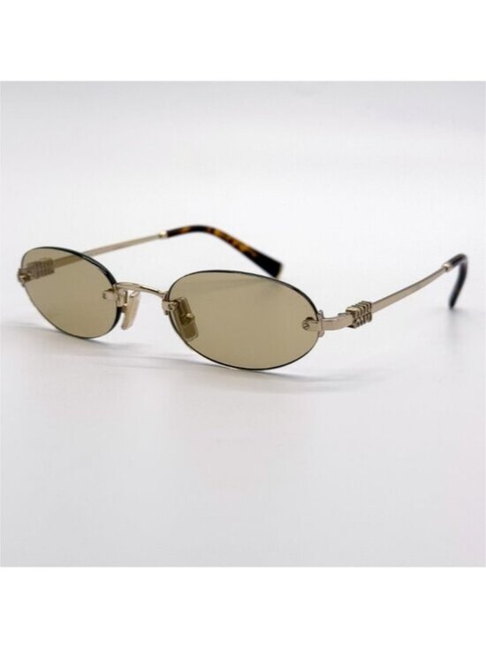 ?✨✨? NEW MIU MIU SUNGLASSES MUA54S ZVN10R WOMEN GOLD MU A54S, SMU A54 EYEWEAR main image 9